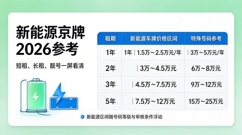 新能源牌照政策